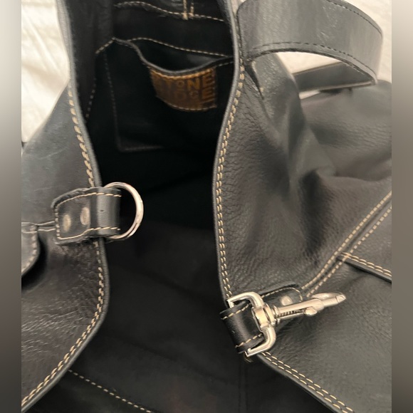 Vintage Stone Ridge leather tote bag - Picture 6 of 8